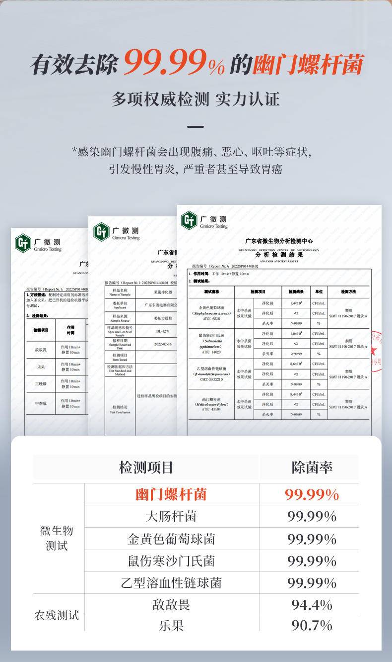 东菱Donlim 果蔬清洗机 蔬菜水果去农残净化机器 家用 洗菜消毒器 食材清洁 无线双头二代升级款DL-1271