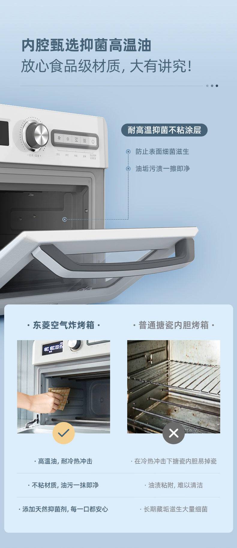 东菱 Donlim 空气炸烤箱 家用 电子式多功能烤箱18L 空气炸锅 DL-5712