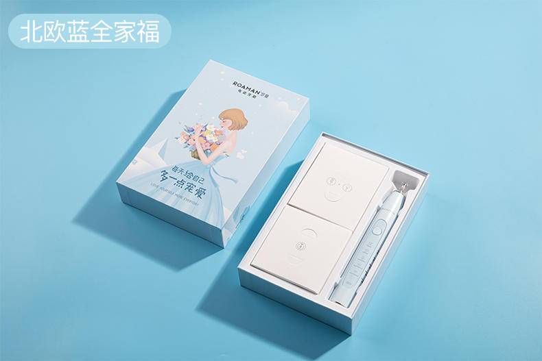 罗曼电动牙刷T10 成人情侣声波牙刷 软毛刷无线充电防水智能定时洁面洁齿二合一