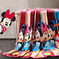 迪士尼(DISNEY) 毯子毛毯 米妮欢乐毯保暖床单DSN16-TZ051