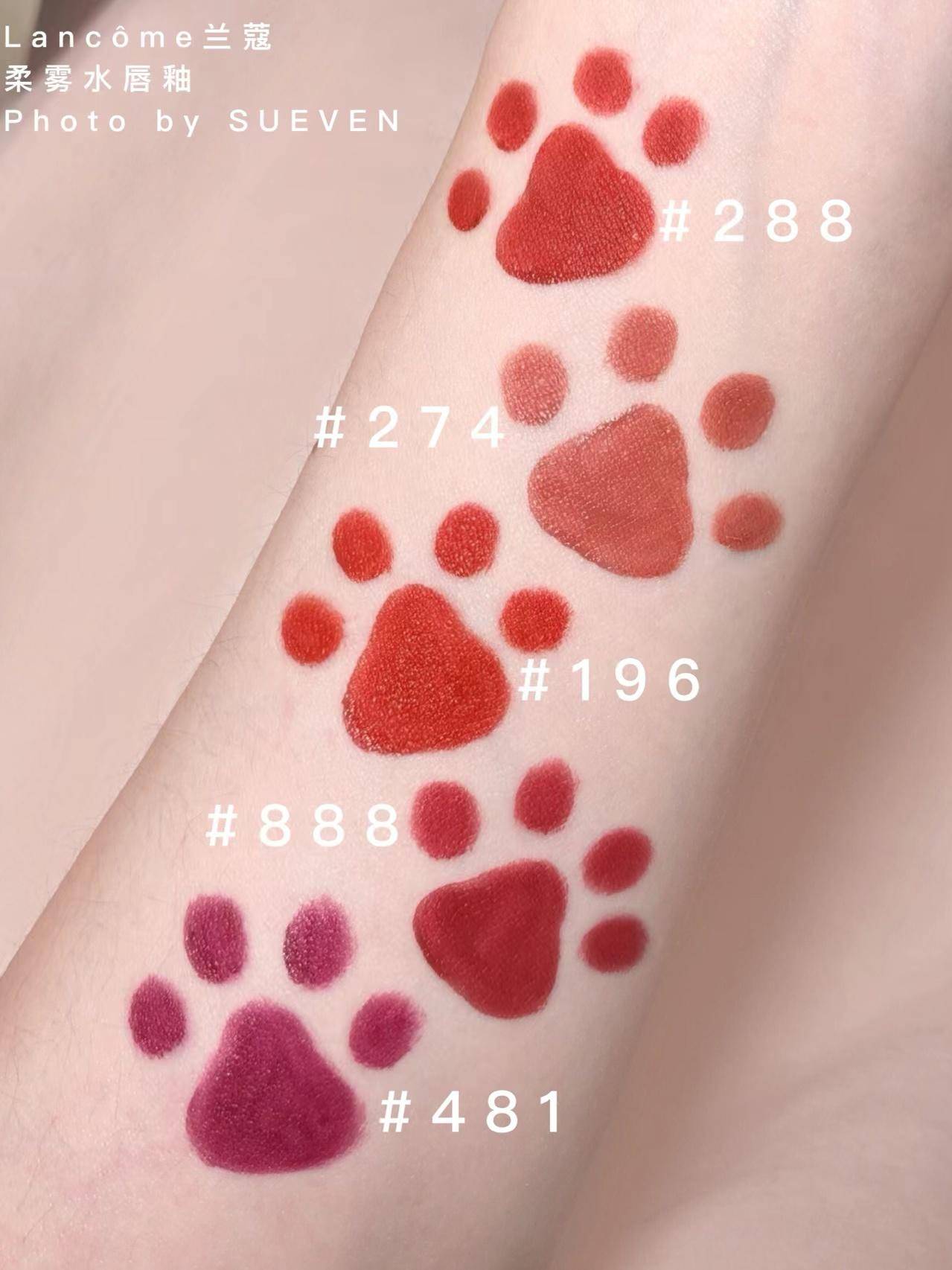 兰蔻小蛮腰唇釉481#浆果葡萄