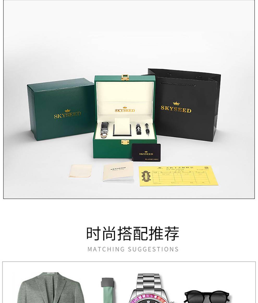 天代彩虹系列迪男士手表高端机械腕表商务男表TD930G1