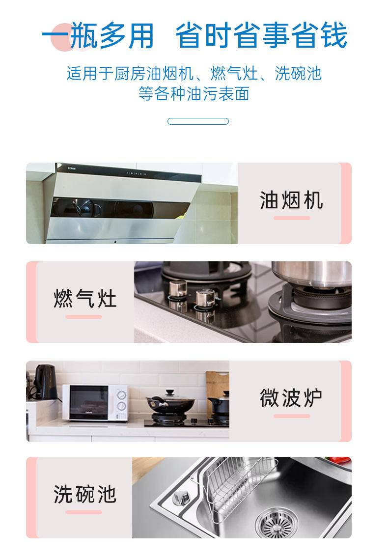 LP-362265蓝漂我爱我家厨房清洁剂500克*2瓶装