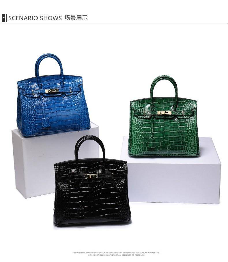 瑞士轻奢名品 鳄纹包（黑色）BA1020