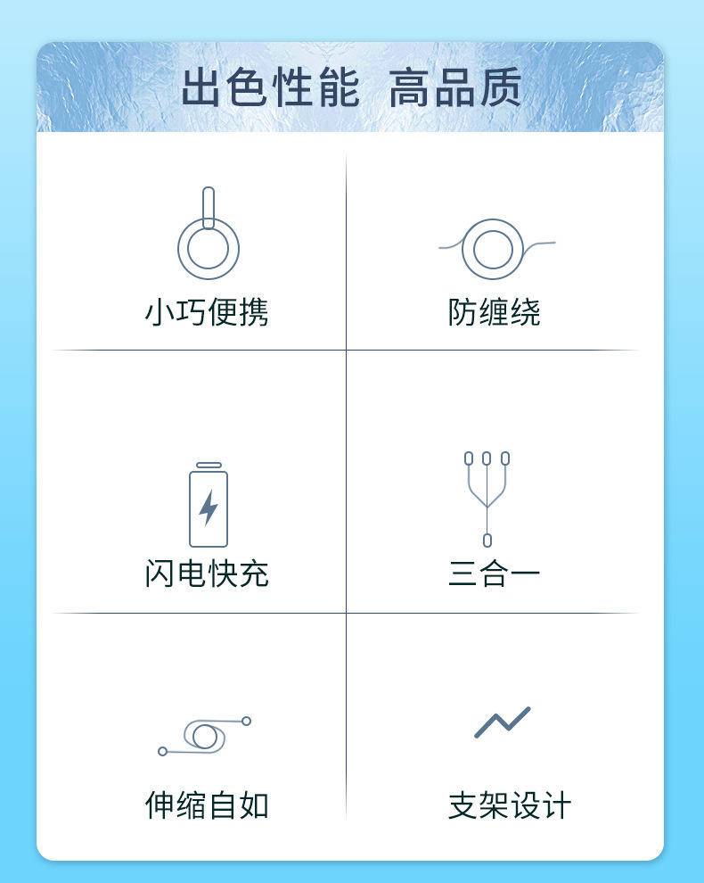 惠麦方形收纳一拖三颜色随机发