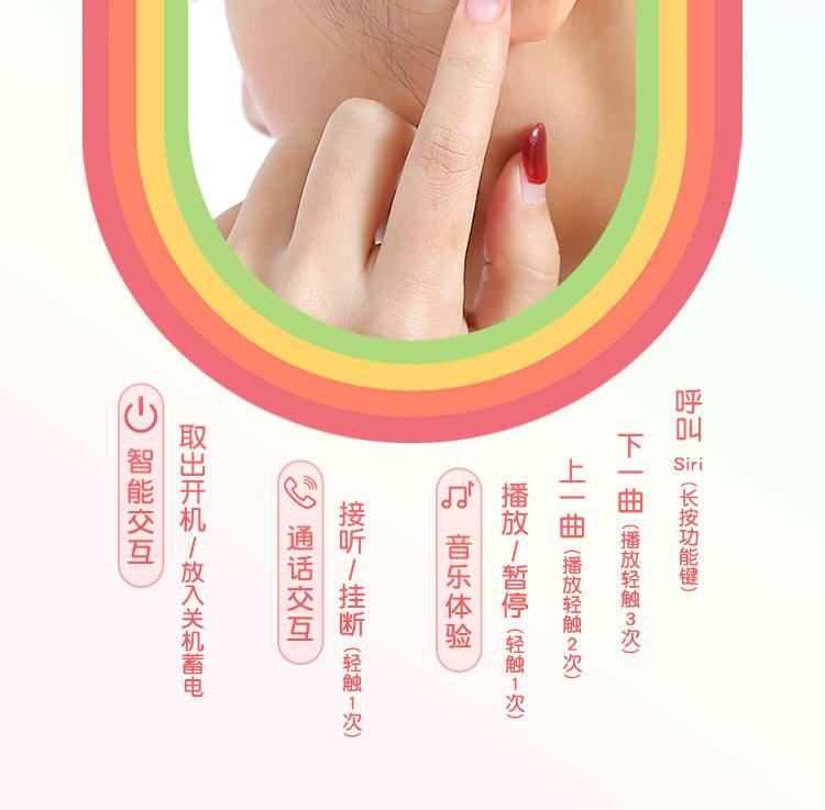 惠麦马卡龙三代蓝牙耳机颜色随机发