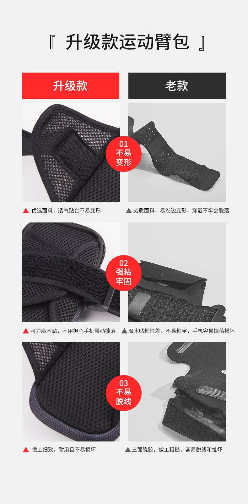 斯泰克时尚跑步手机运动手臂包 户外手腕包（波点）BC-014