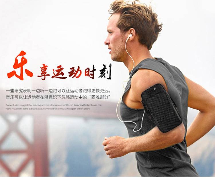 斯泰克时尚跑步手机运动手臂包 户外手腕包（波点）BC-014