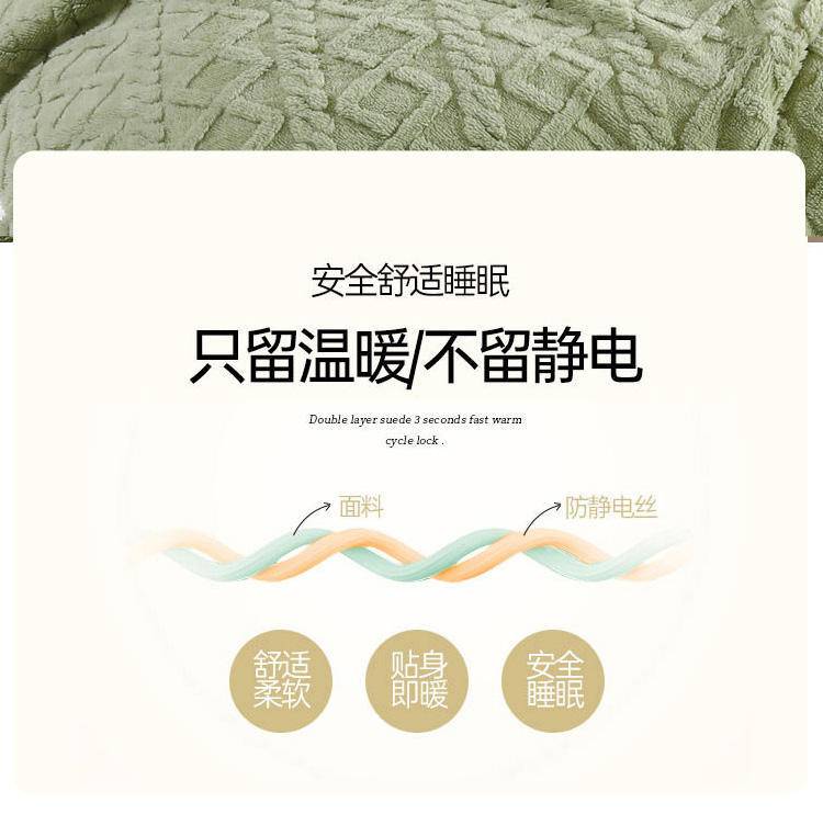 悠梦嘉居 塔芙绒多功能被套毯娜塔莎-蓝灰