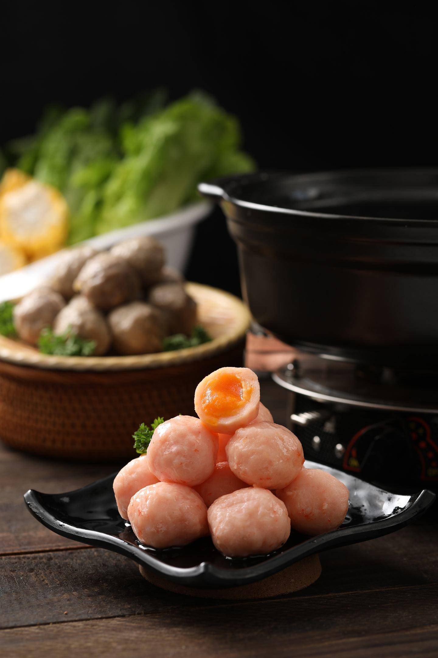 玖嘉久海乡人海底捞特供火锅丸子鱼丸脆皮肠虾丸套餐908g