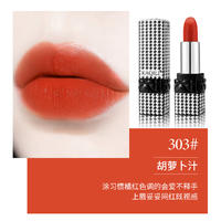卡琪丽千鸟格口红雾面哑光不沾杯唇膏