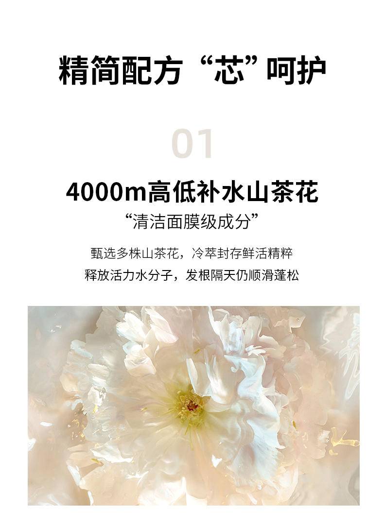 欧贝斯YN山茶花精油顺滑保湿洗发乳500/750ML