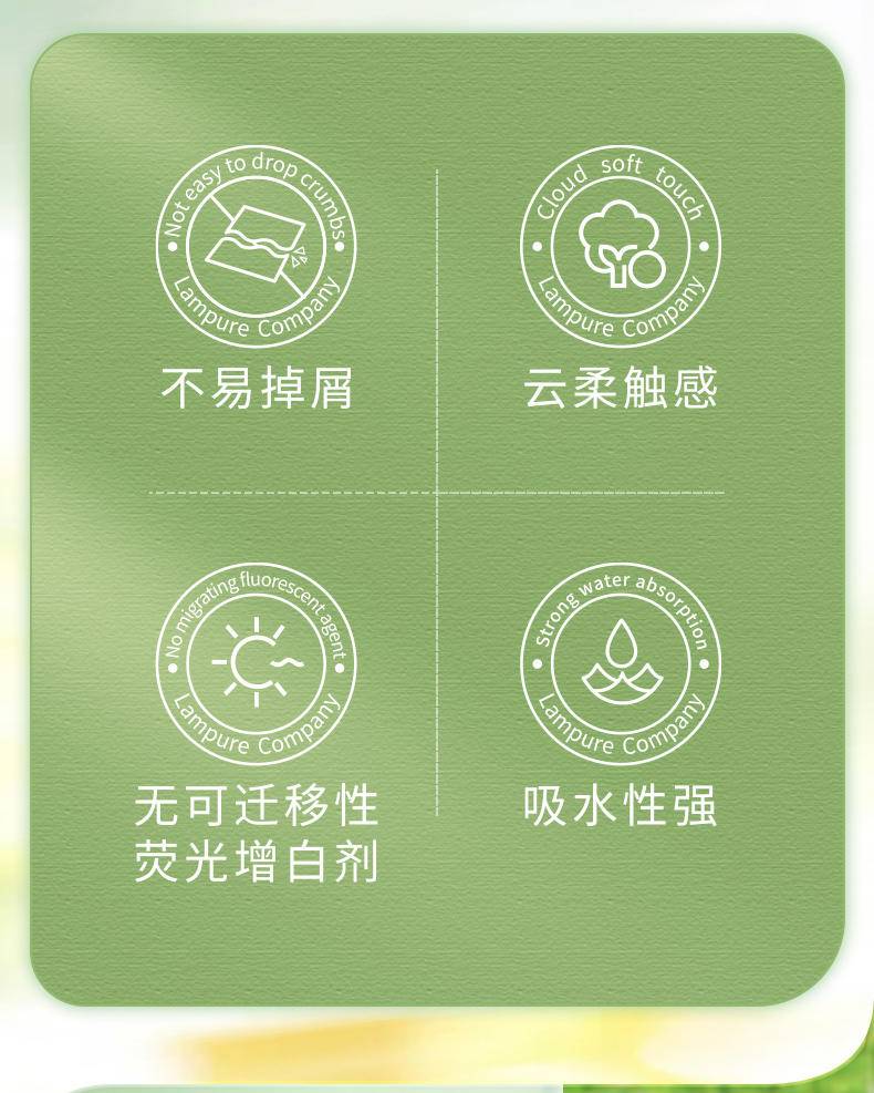 LP-45756蓝漂本色抽纸12包装（竹语云朵棉）