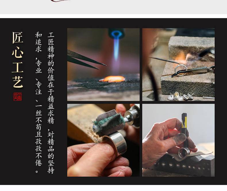 90纯银108颗佛珠六字真言手链男女士转运手串