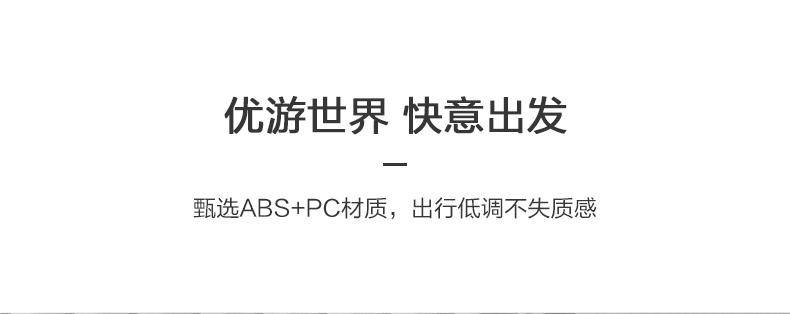 地平线8号20寸ABS+PC登机箱LA-1629-02TBK