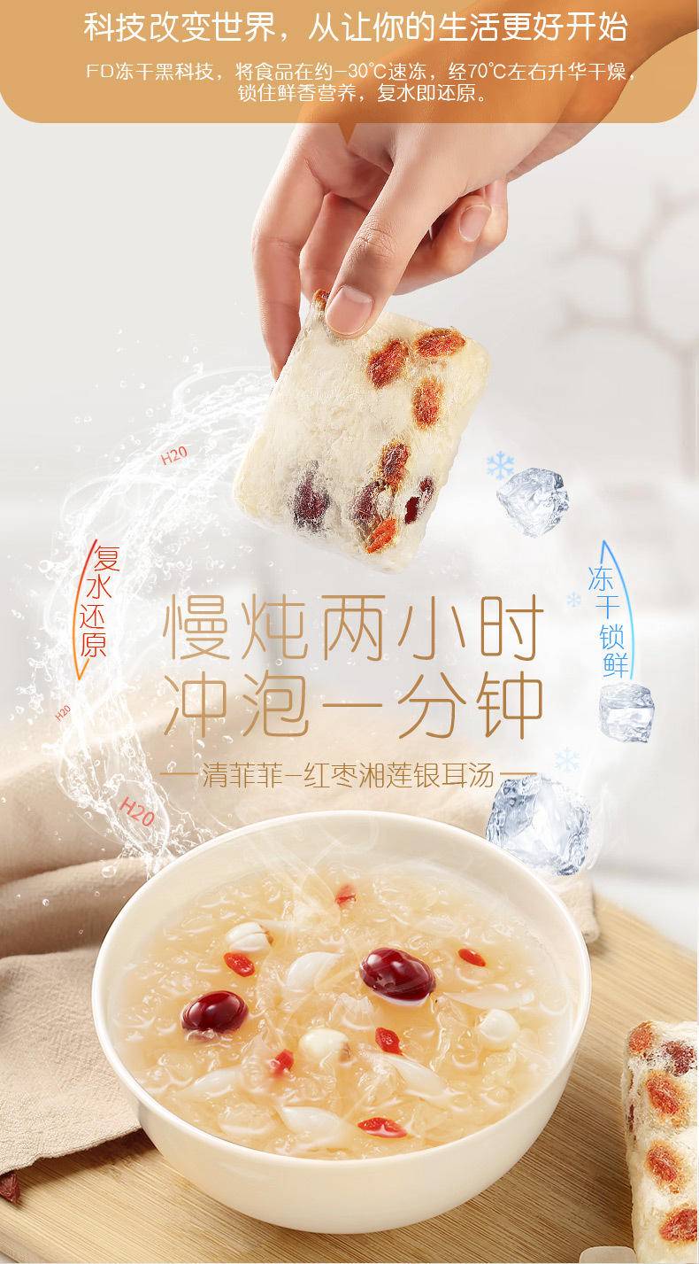 好想你 清菲菲450g红枣银耳莲子羹冻干冲泡方便速食营养早餐代餐 清菲菲450g（礼盒装）