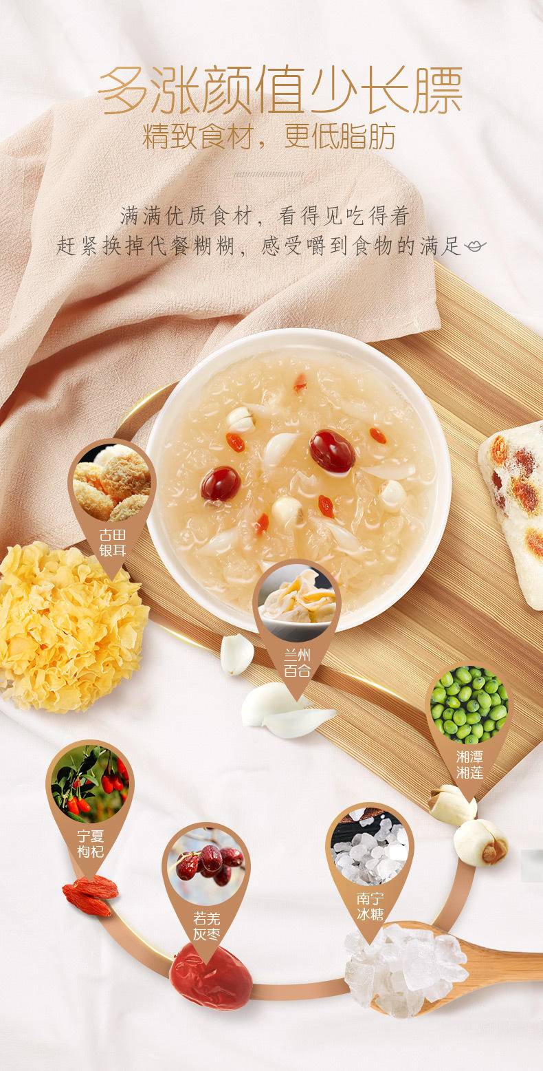 好想你 清菲菲450g红枣银耳莲子羹冻干冲泡方便速食营养早餐代餐 清菲菲450g（礼盒装）