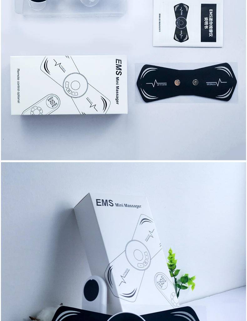 EMS智能迷你颈椎按摩贴便携遥控电动颈部按摩器肩颈脉冲理疗仪器