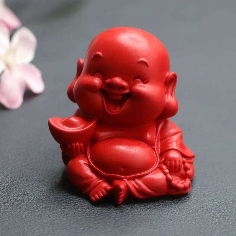 正品朱砂摆件红砂佛公笑佛弥勒佛