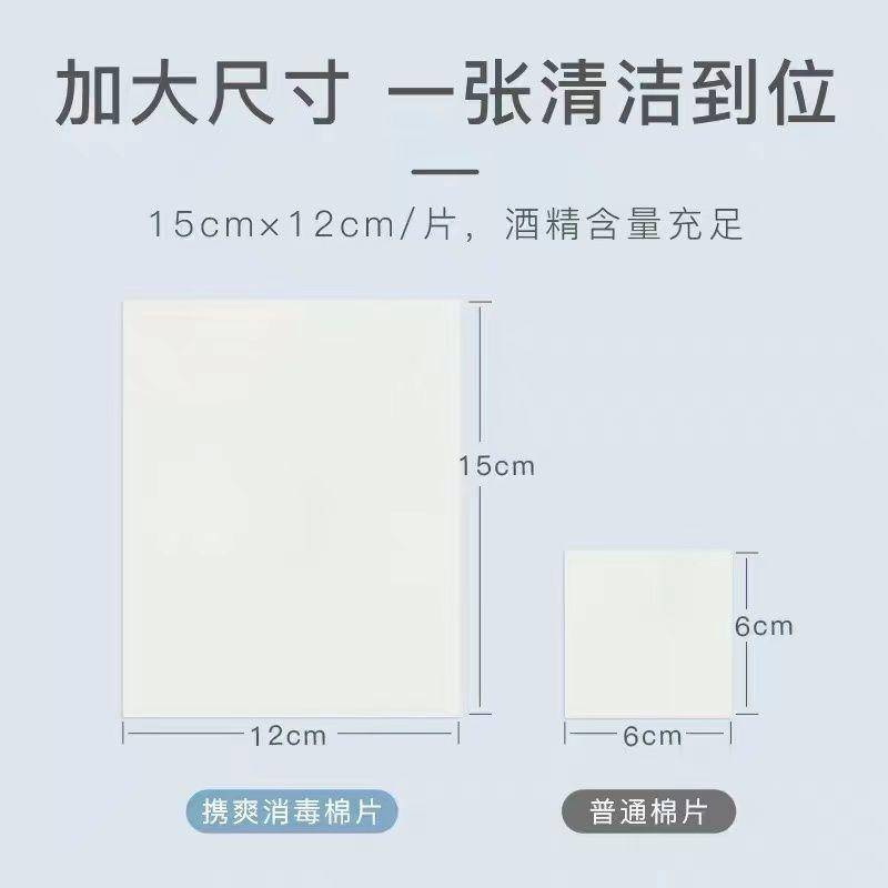 云南白药携爽75%酒精棉片消毒湿巾40片独立包装一次性消毒 【升级装45片/盒】*一盒