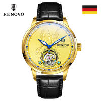 德国品牌 RENOVO罗诺威R33132机械（金面）男士手表