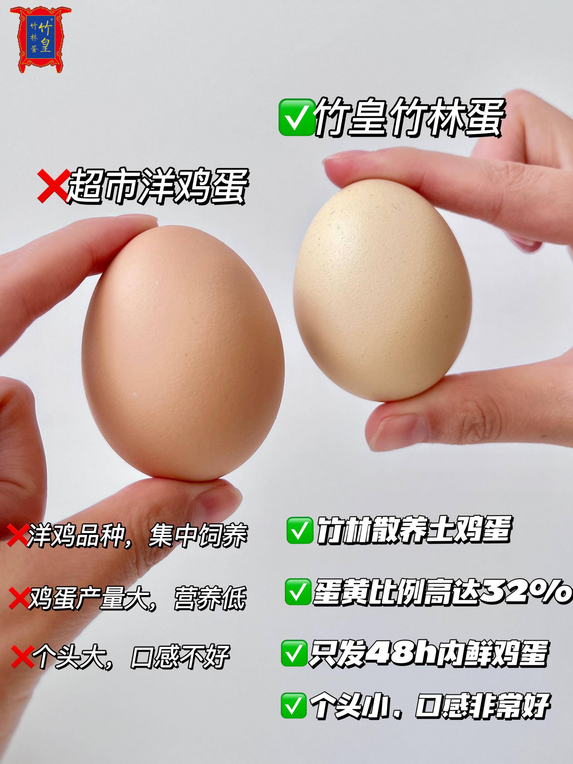 竹皇 竹林散养乡村土鸡蛋 30枚/箱