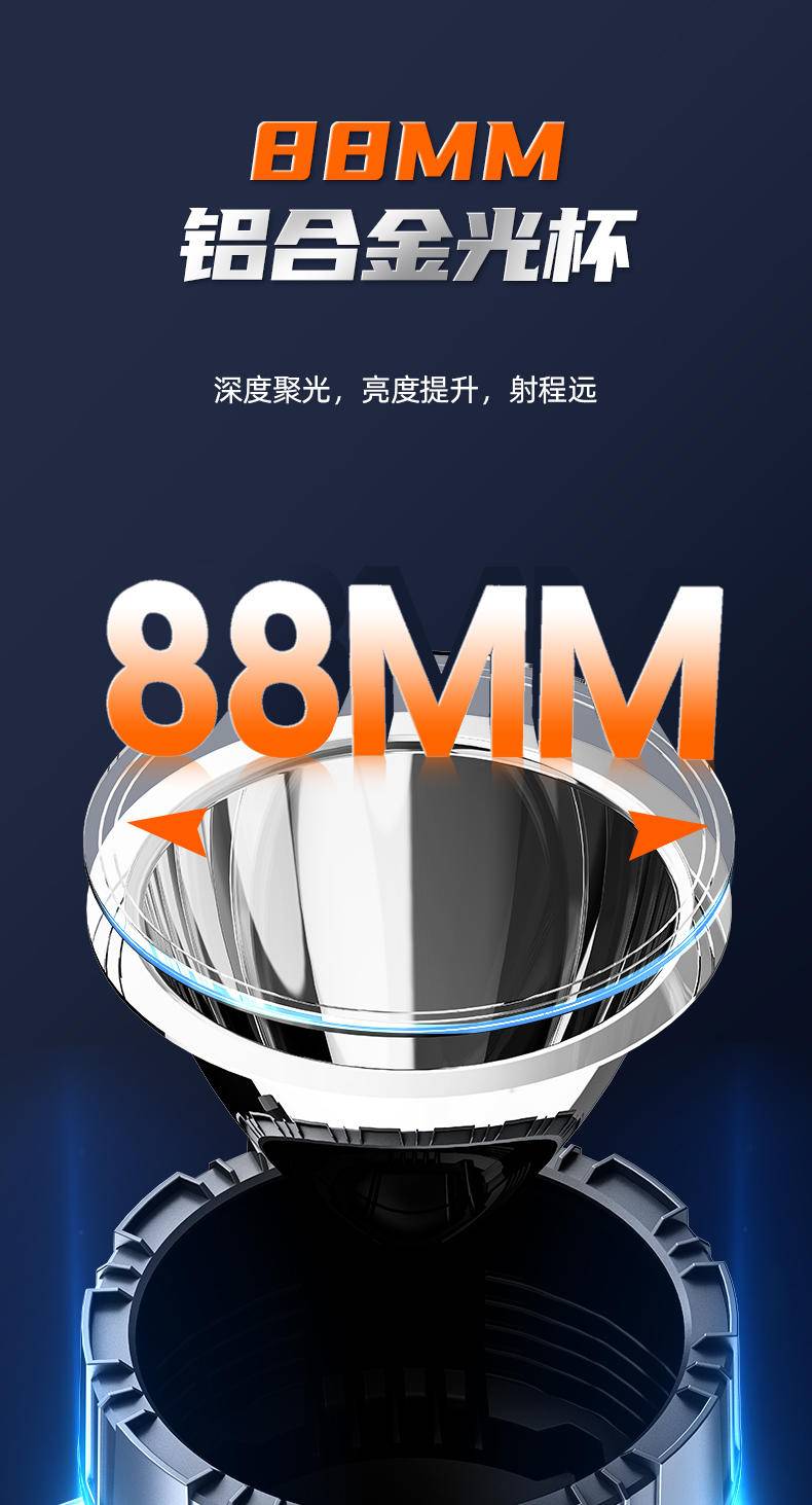康铭大光斑强光锂电LED手提灯 KM-2695