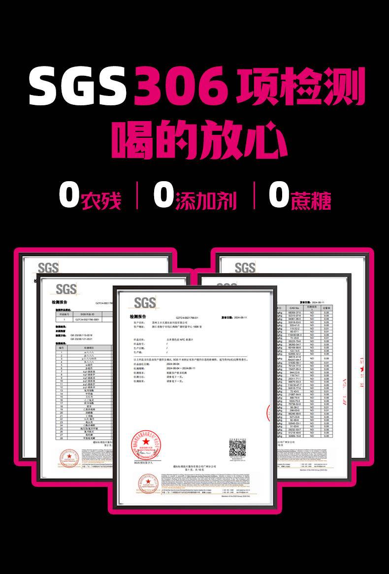 【年货节】椹动力NFC桑纯桑葚汁小黑瓶230ml*8瓶