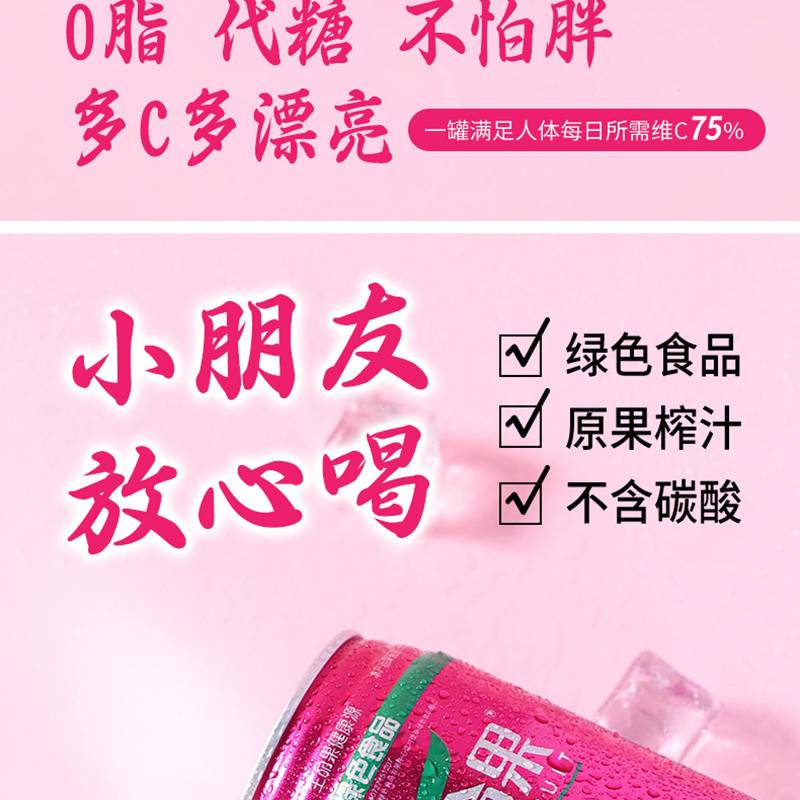 生命果覆盆子（树莓）汁饮料250ml*12罐/箱