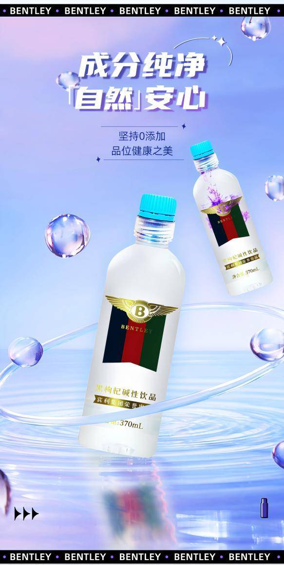 宾利 黑枸杞碱性饮品 370ml*15