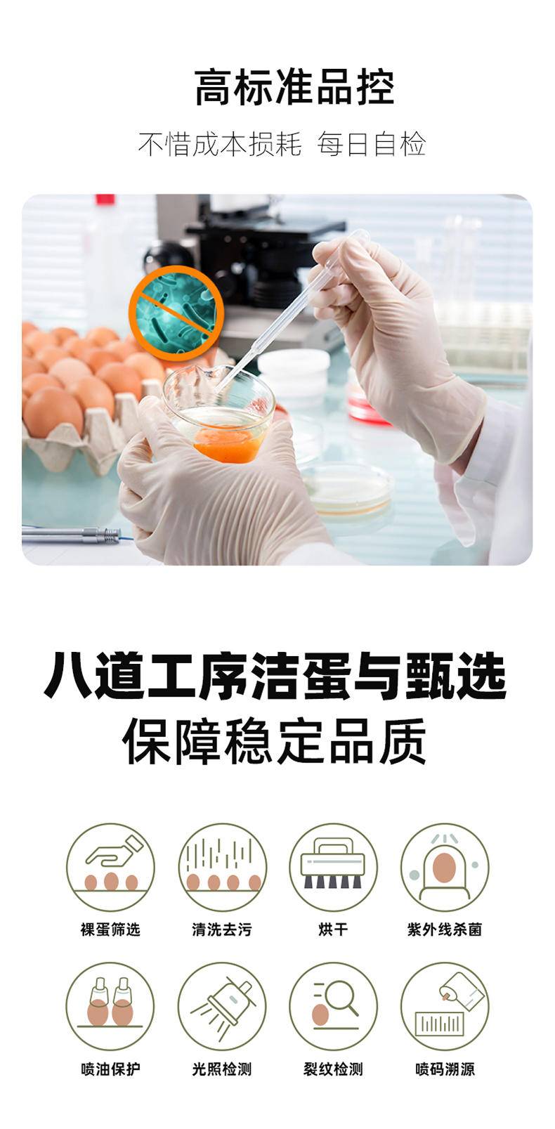 信得幸福农场 可生食鲜鸡蛋 营养无菌无抗蛋 叶黄素&硒 均重60g/枚