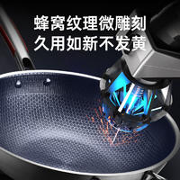 翰乐 康巴勒炒锅银色34cm CT-KKY28