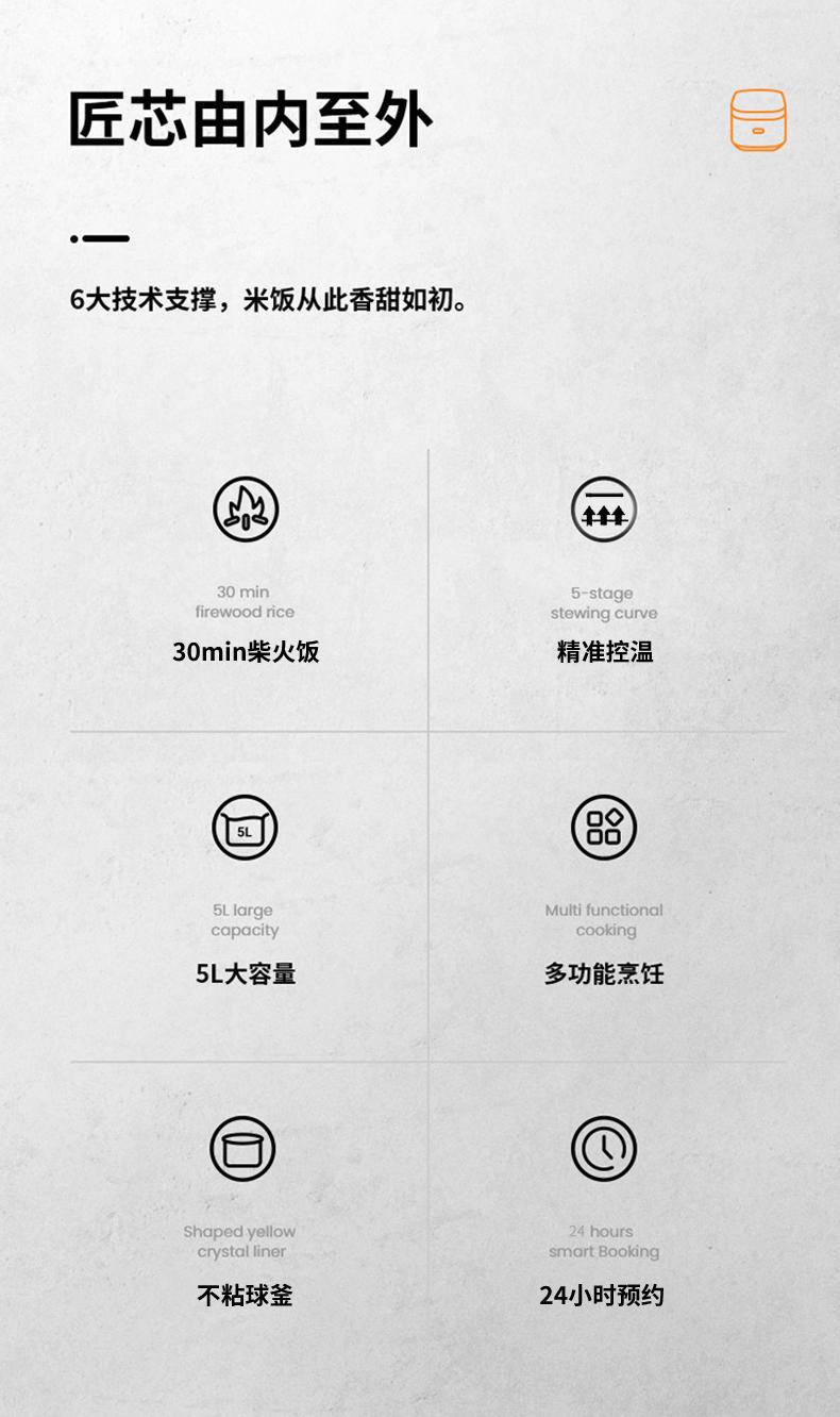 【秒杀】(HAIPAI海牌）电饭煲HP-FB500【象牙白】