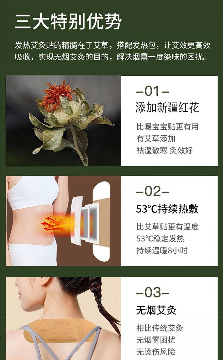 【集采】红花艾热贴（7贴/盒），78盒/件