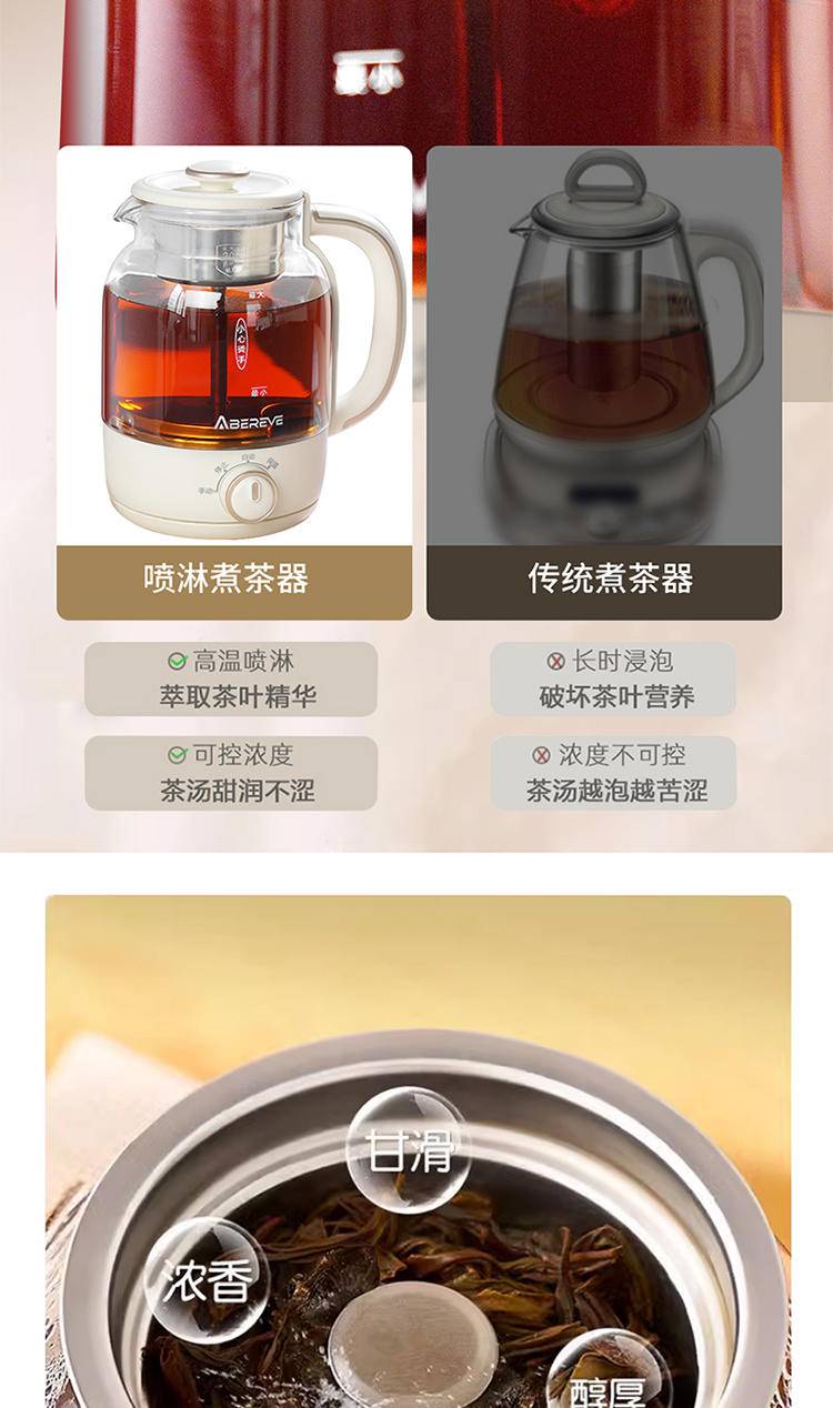 艾贝丽喷淋煮茶器ABL-ZC68