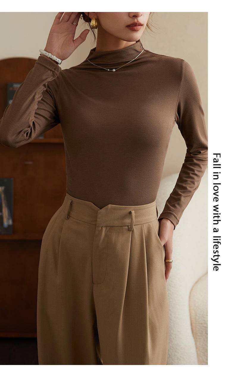 俞兆林 莫代尔半高领秋冬女士打底衫180G ZX-YZL24C200206