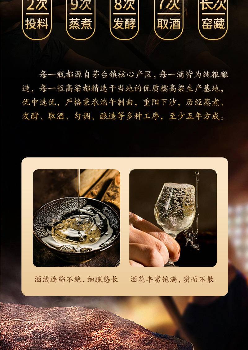 【限时】茅台镇酱香型53度纯粮坤沙原浆散装老酒6瓶