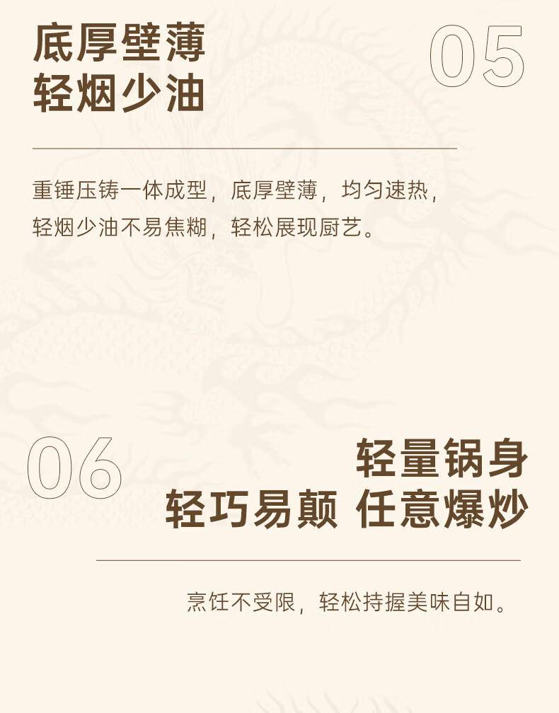 三禾窒化锤纹龙煎盘 TJ22P4