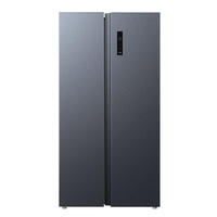 美的冰箱双开门532升双变频恒温家用电冰箱BCD-532WKPM(ZG) 墨兰灰