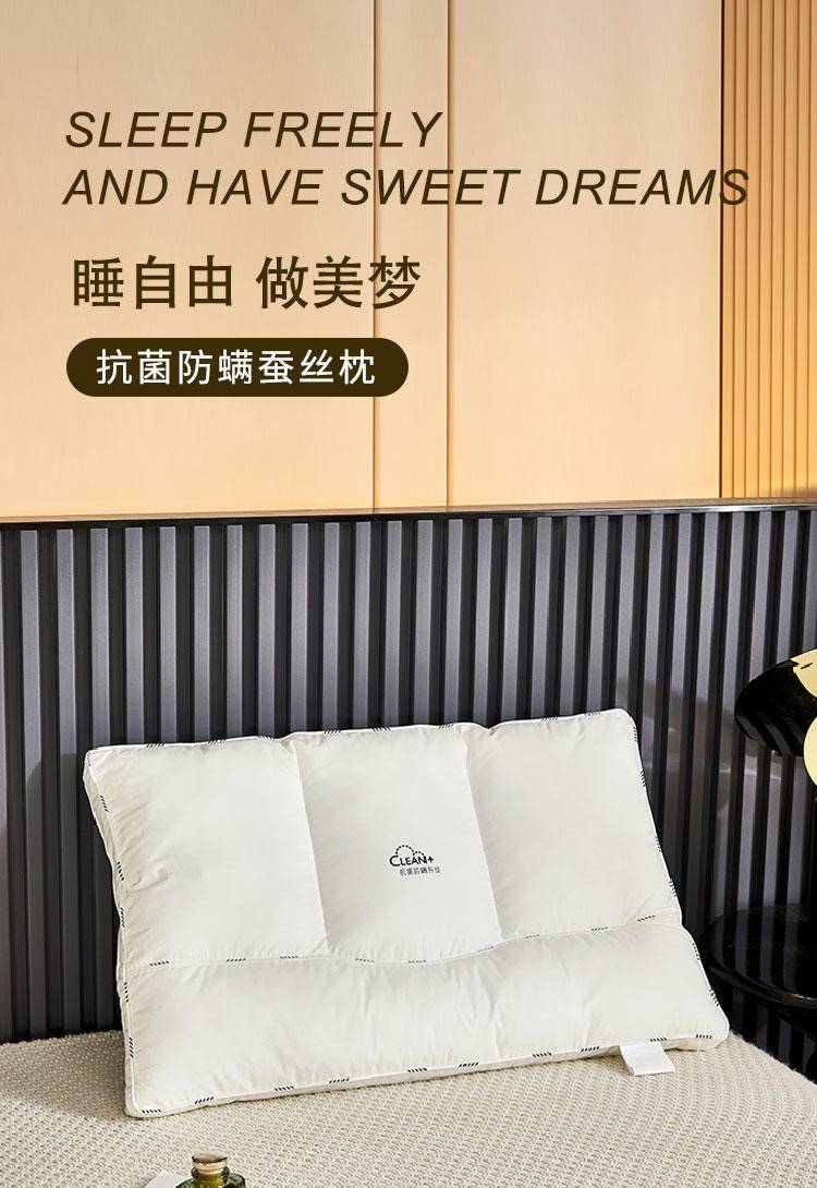 红瑞优品防螨抗菌蚕丝枕1个48*74cm