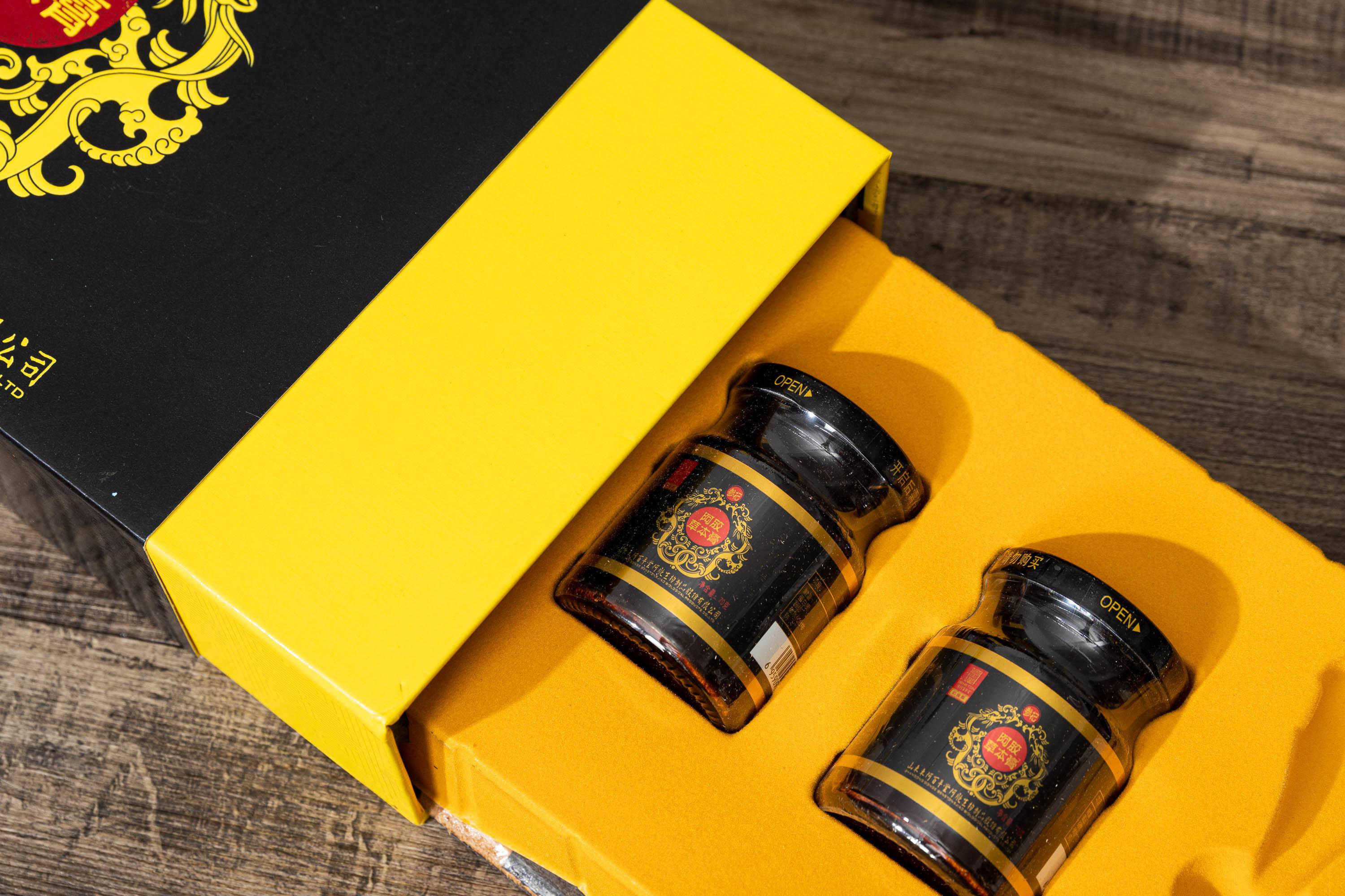 时光密室山东东阿百年堂阿胶黄精膏阿胶草本膏阿胶膏鲜炖阿胶礼盒好身体好气色