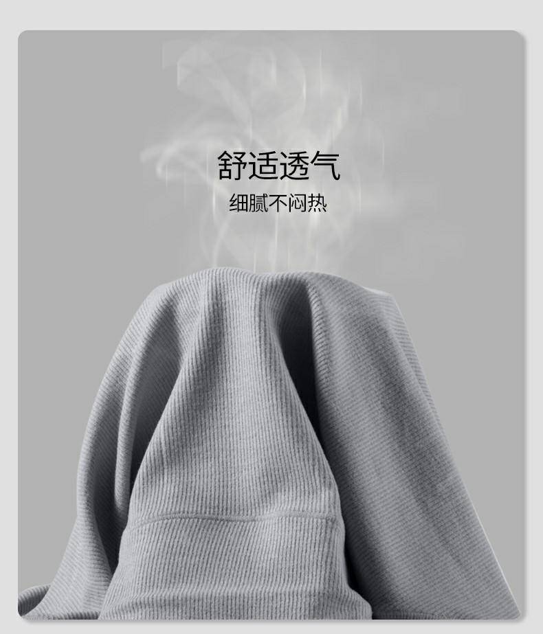 U88Y 磨毛腈纶发热中高腰收腹女内裤抑菌女士三角裤