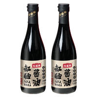 松盛园 传统缸晒古法木榨零添加非生抽老抽特级头道酱油500ml*2瓶