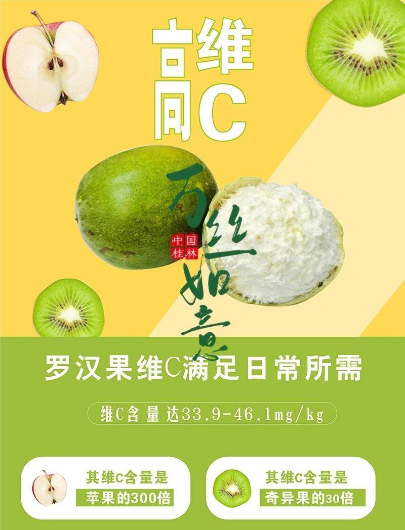 七醉·广西桂林精至普通有籽罗汉果6枚（每枚13-15g）