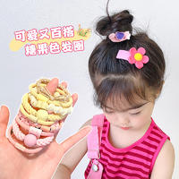 同泽 儿童发圈 韩版简约彩色皮筋【15件套】