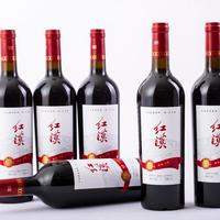红漠经典葡萄酒 宁夏贺兰山东麓干红葡萄酒13.3度 国产红酒春节送礼