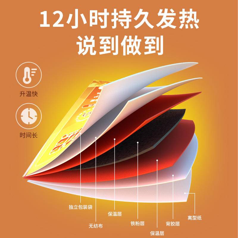 百草花王暖宝宝暖身贴暖宫贴痛经贴自发热24小时热敷(买二送一共30片）