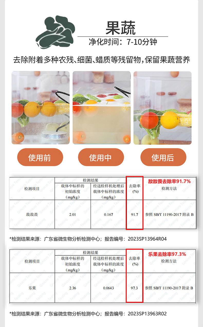KKTV康佳互联网品牌 智能净食机 净化果蔬农残 肉类抗生素