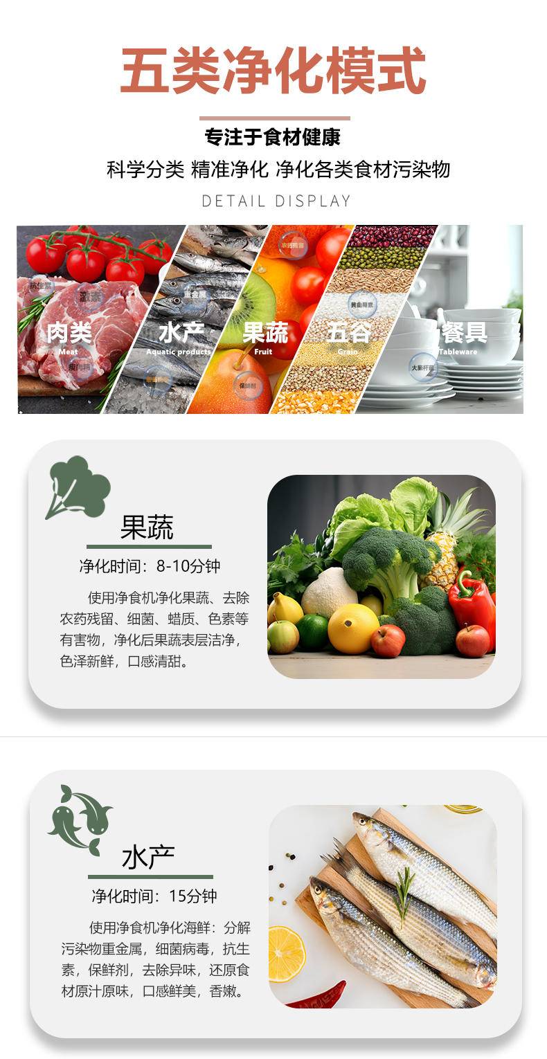 KKTV康佳互联网品牌 智能净食机 净化果蔬农残 肉类抗生素