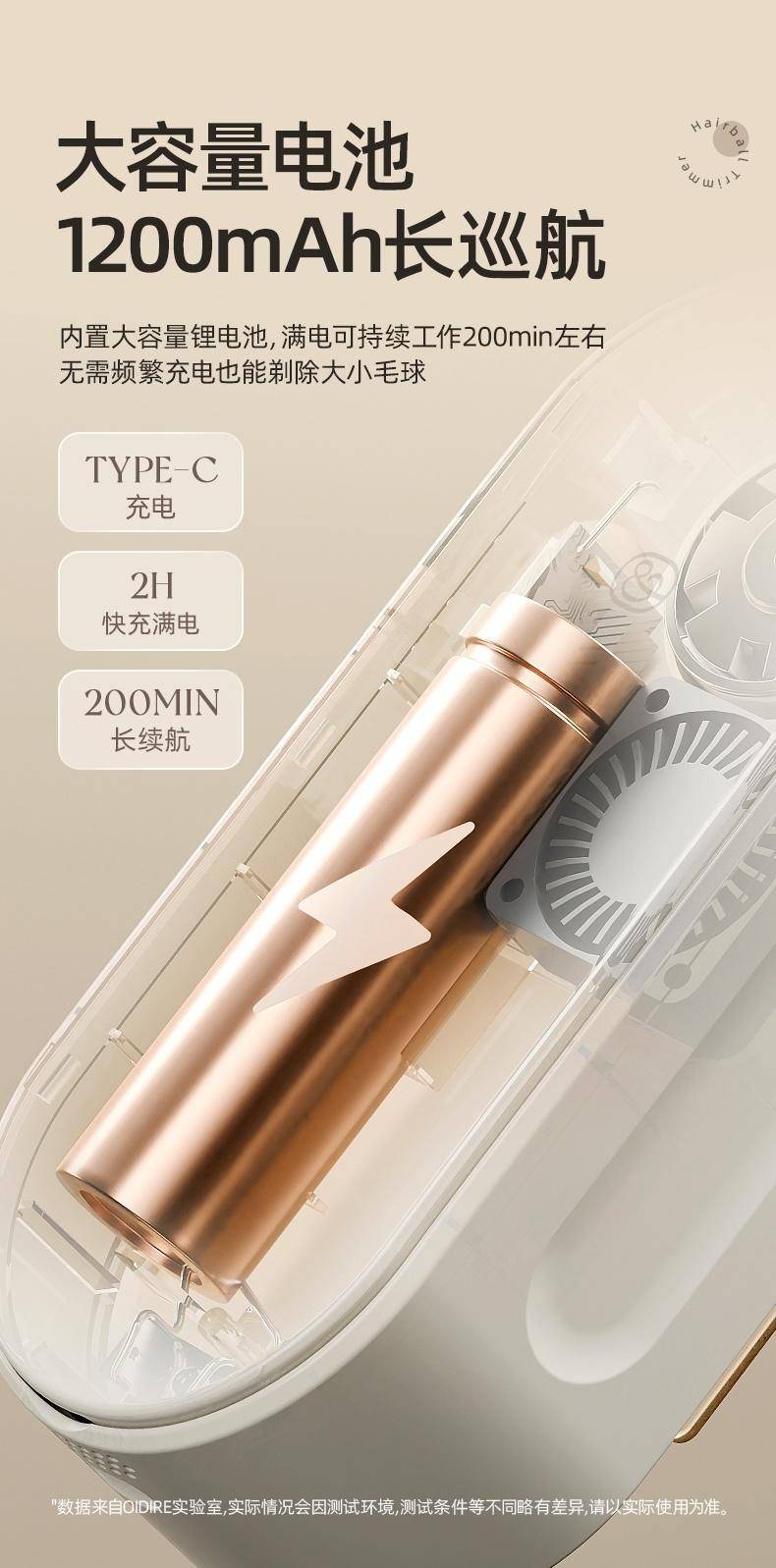 OIDIRE 毛球修剪器 剃毛器衣服去球器充电式毛衣去毛球器除毛器剃毛机剃球器打毛器剃毛球器除球器剃毛机 3刀头 ODI-MQ01